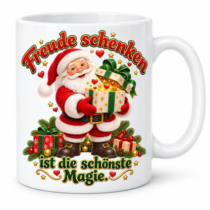WS-Trend Freude schenken Weihnachtsmann Tasse 330 ml festlich bedruckt - WS-Trend.de