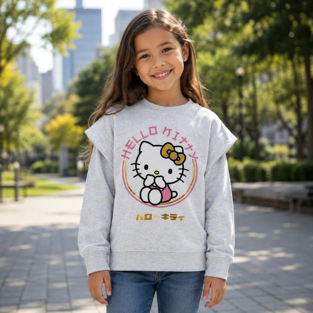 Hello Kitty Mädchen Kinder Sweater Pullover - WS-Trend.de
