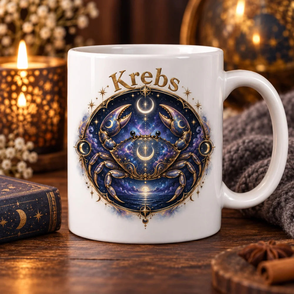 WS-Trend Sternzeichen Tasse Krebs mystisch Keramik 330 ml Geschenk - WS-Trend.de