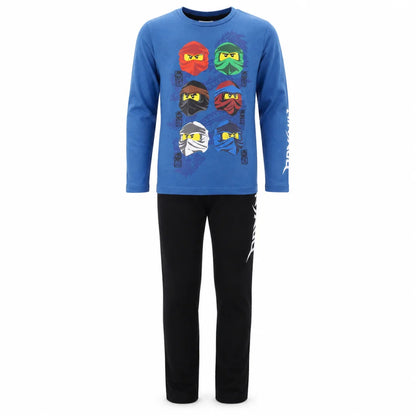 LEGO® Ninjago Jungen Kinder Pyjama Schlafanzug 98 -104 Kai Jay Zane Lloyd - WS-Trend.de