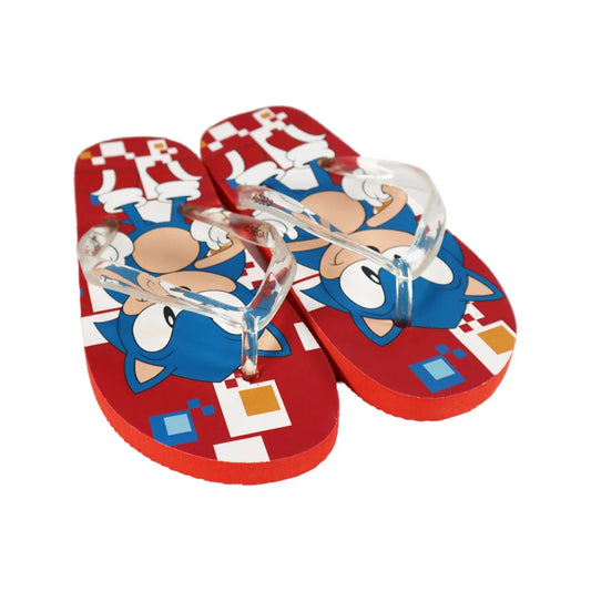 Sonic The Hedgehog Flip Flops Kinder Sandalen Zehentrenner Latschen Gr. 25-34 - WS-Trend.de