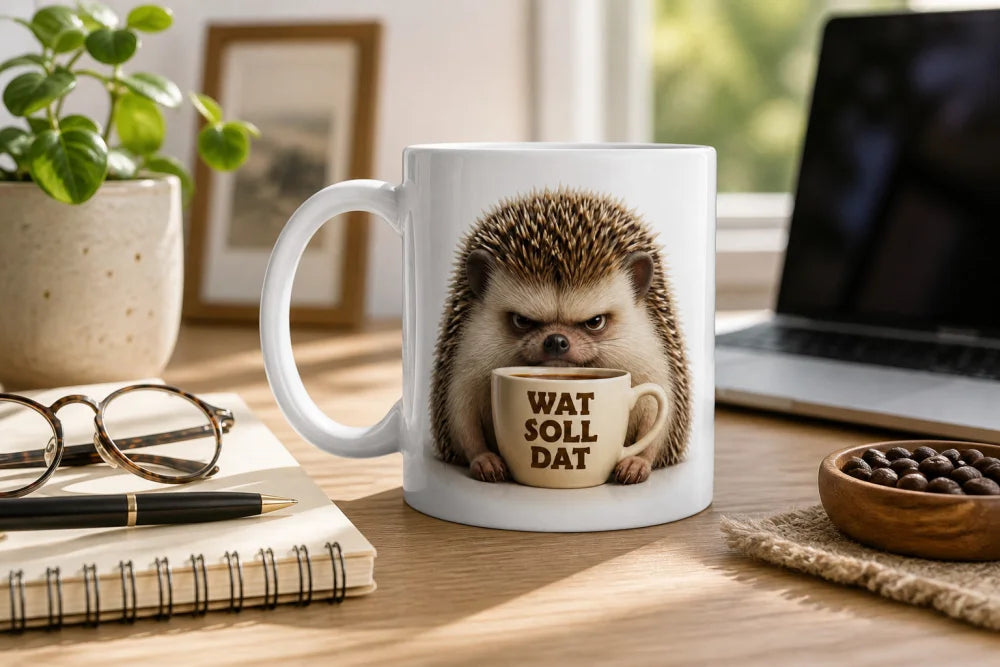 Lustige Tiertasse mit Spruch 325 ml – 15 Tiermotive Geschenkidee Büro - WS-Trend.de