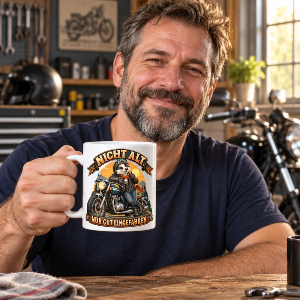 WS-Trend Biker Tasse Keramik 330 ml Spruch Motorrad 10 Motive zur Wahl - WS-Trend.de