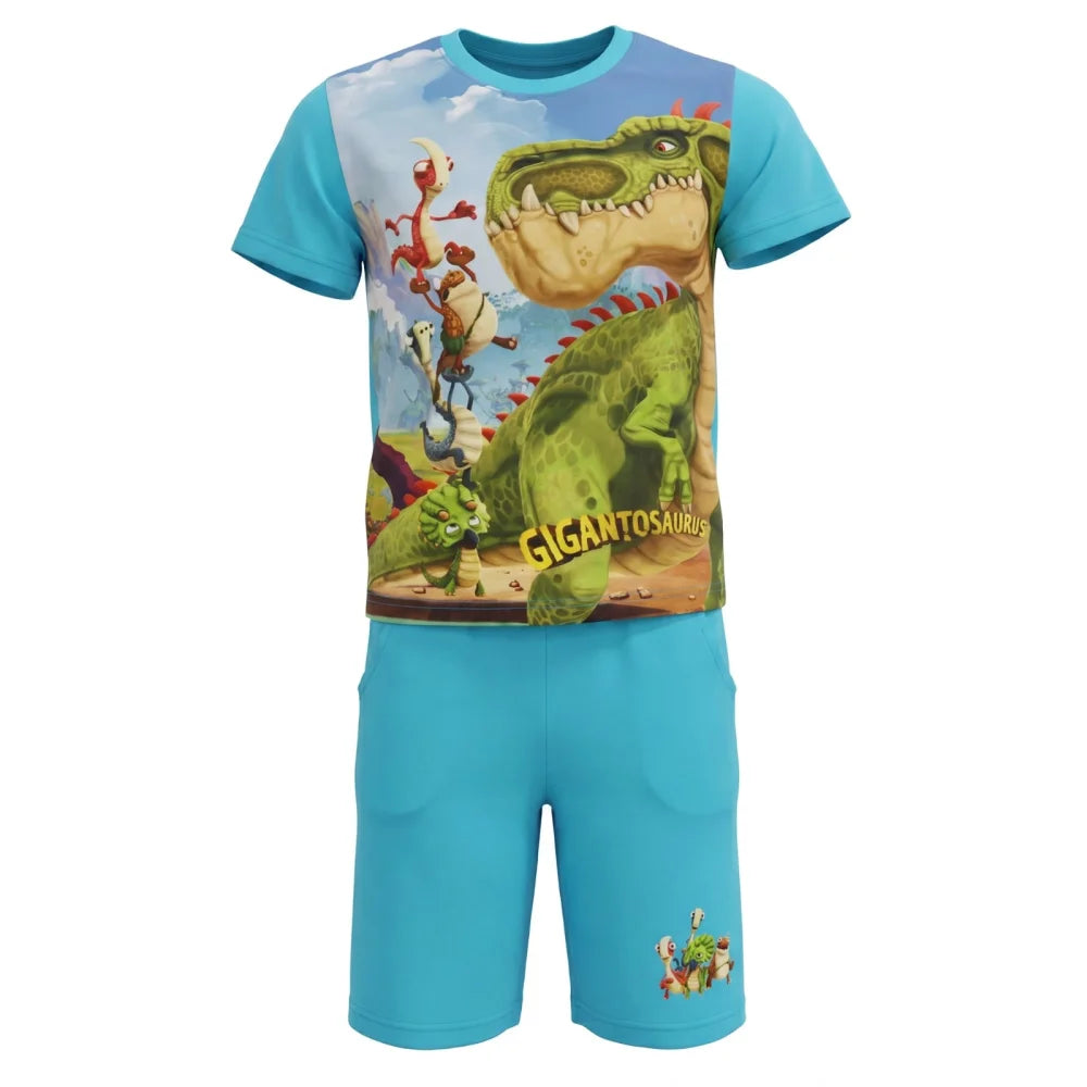 Gigantosaurus Kinder Schlafanzug Pyjama kurz Nachtwäsche Gr. 98 - WS-Trend.de