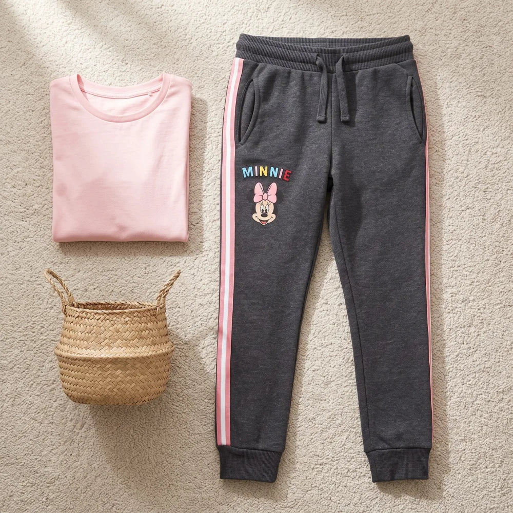 Disney Minnie Maus Kinder Jogginghose Sporthose Hose 104 bis 116 Rosa Grau - WS-Trend.de