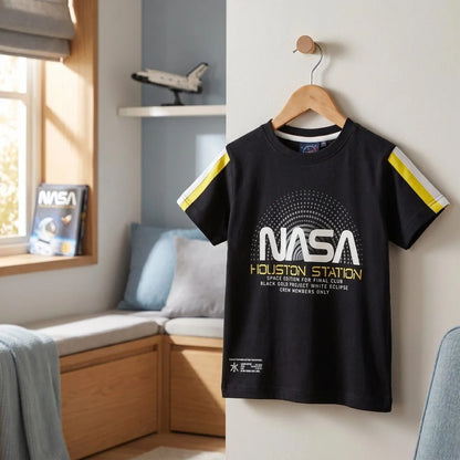 NASA Space Center Kinder Jungen kurzarm T-Shirt Shirt 104-128 100% Baumwolle - WS-Trend.de