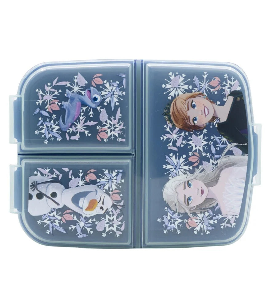 Disney Die Eiskönigin 2 tlg Kinder Lunch Set 3 Kammer Brotdose Trinkflasche 560 ml - WS-Trend.de