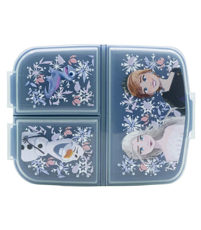 Disney Die Eiskönigin 2 tlg Kinder Lunch Set 3 Kammer Brotdose Trinkflasche 560 ml - WS-Trend.de