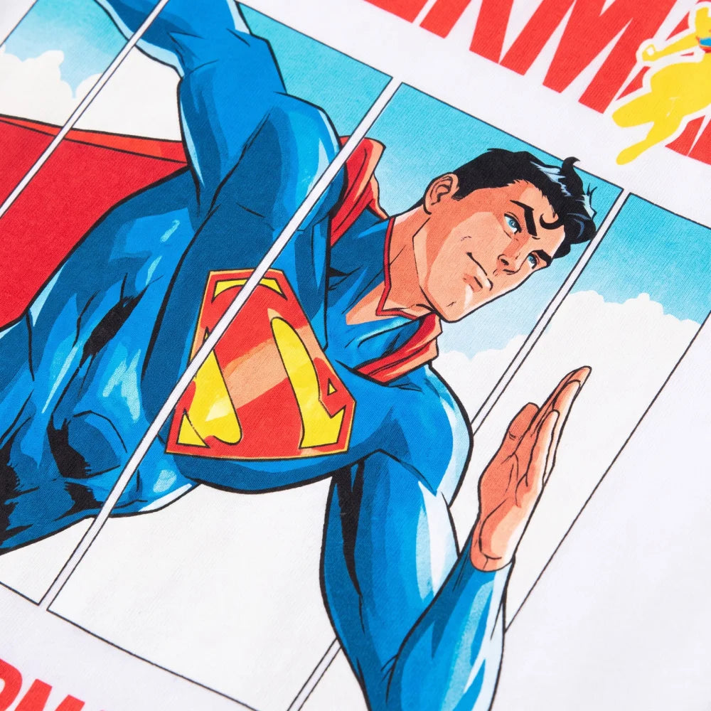 Print-Shirt DC Comics Superman Kinder Jungen langarm T-Shirt Langarmshirt - WS-Trend.de