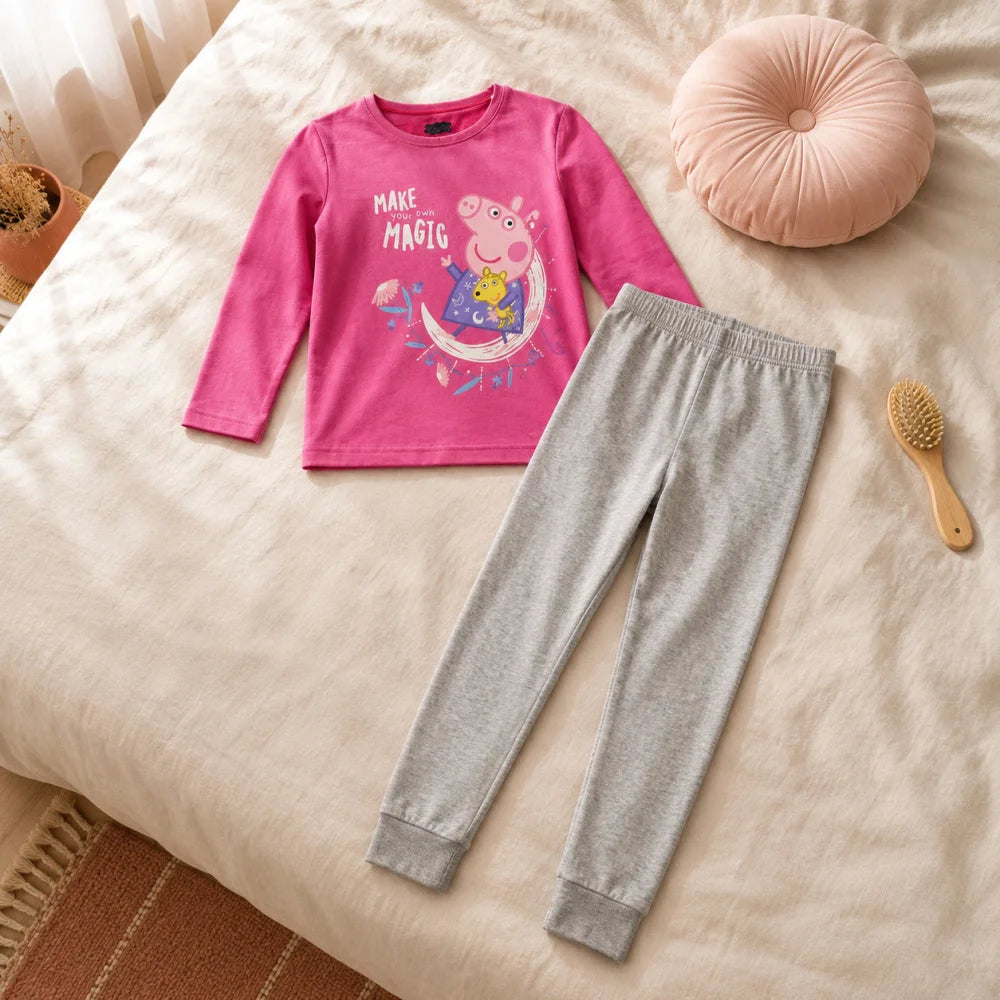 Peppa Wutz Pig Kinder Mädchen Schlafanzug Pyjama Gr. 92 bis 116 - WS-Trend.de