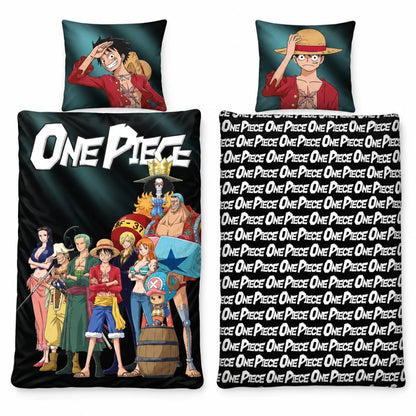 One Piece Strohhut-Crew Wendebettwäsche 135-140x200 + 65x65 cm - WS-Trend.de