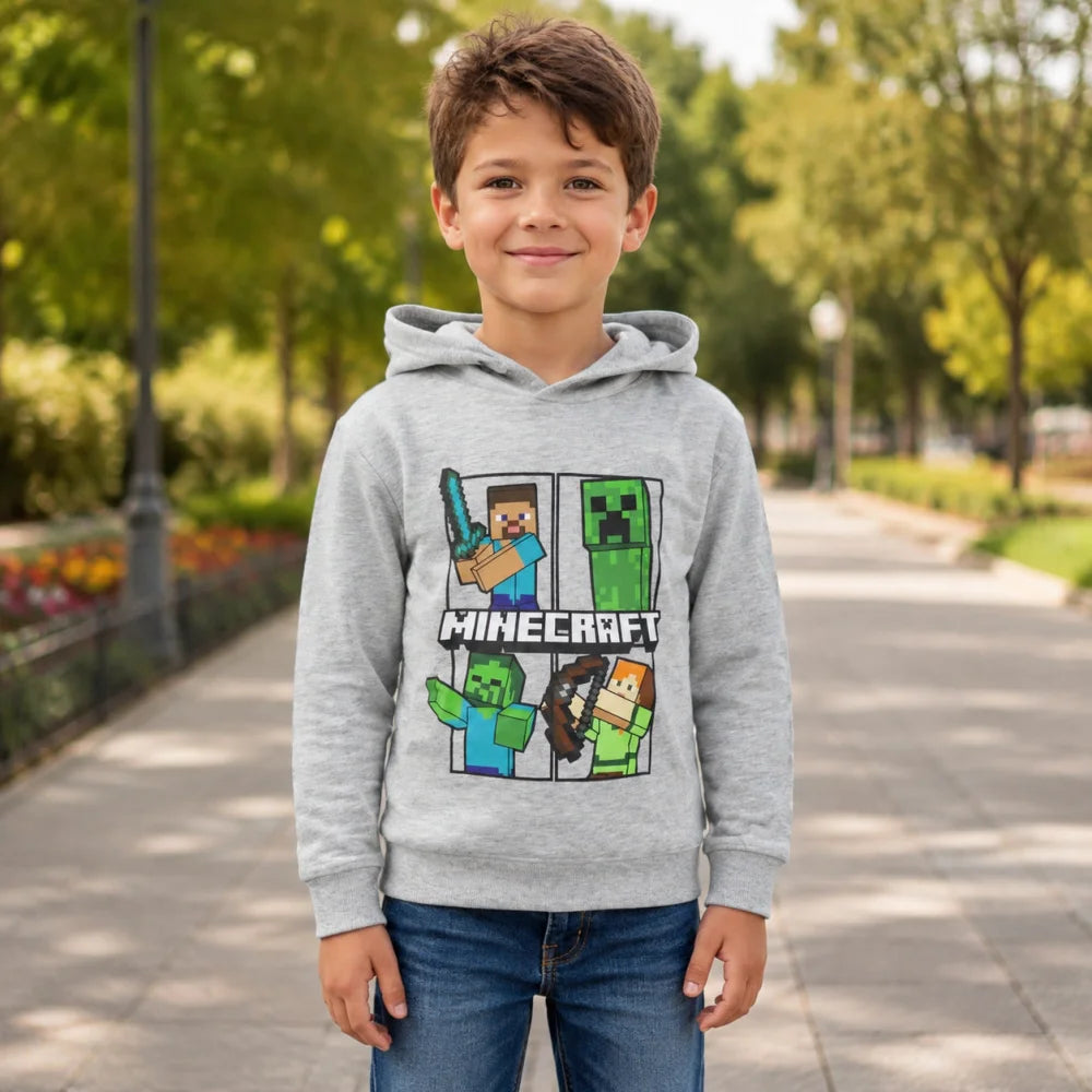 Minecraft Creeper Jungen Kinder Kapuzenpulli - WS-Trend.de