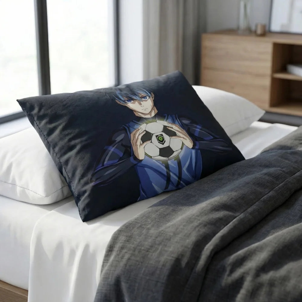 Blue Lock Anime Mikrofaser Bettwäsche 2tlg Set 135/140x200 63x63 cm - WS-Trend.de