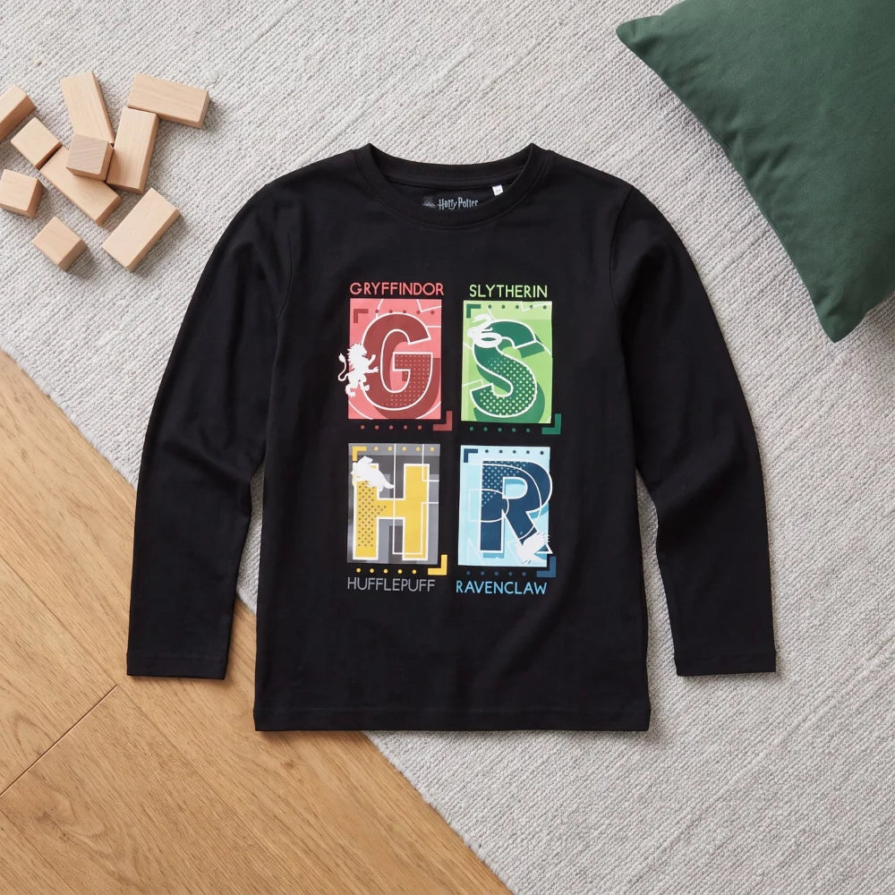 Harry Potter Hogwarts Gryffindor Jungen langarm T-Shirt Shirt Gr. 104-134 - WS-Trend.de