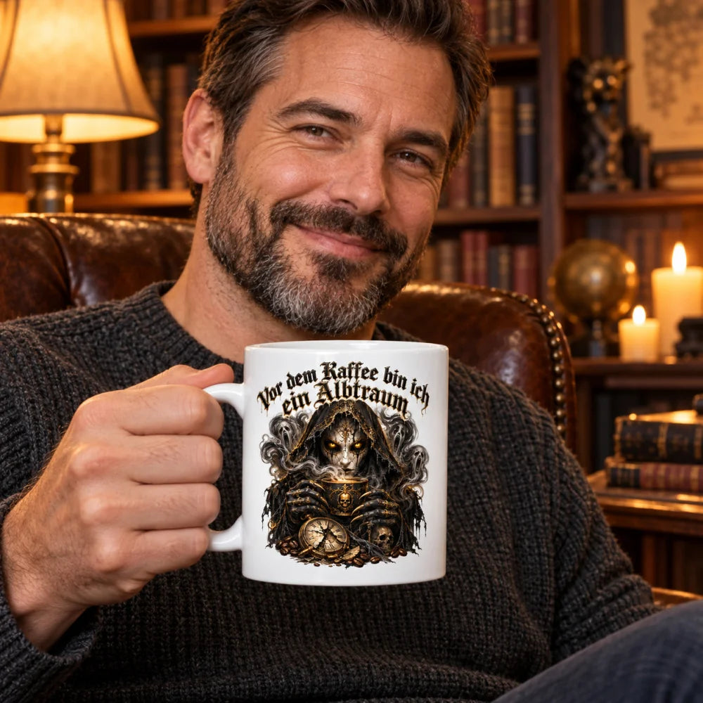 WS-Trend Kaffee-Albtraum Horror Tasse 330 ml Geschenk fuer Horror-Fans - WS-Trend.de
