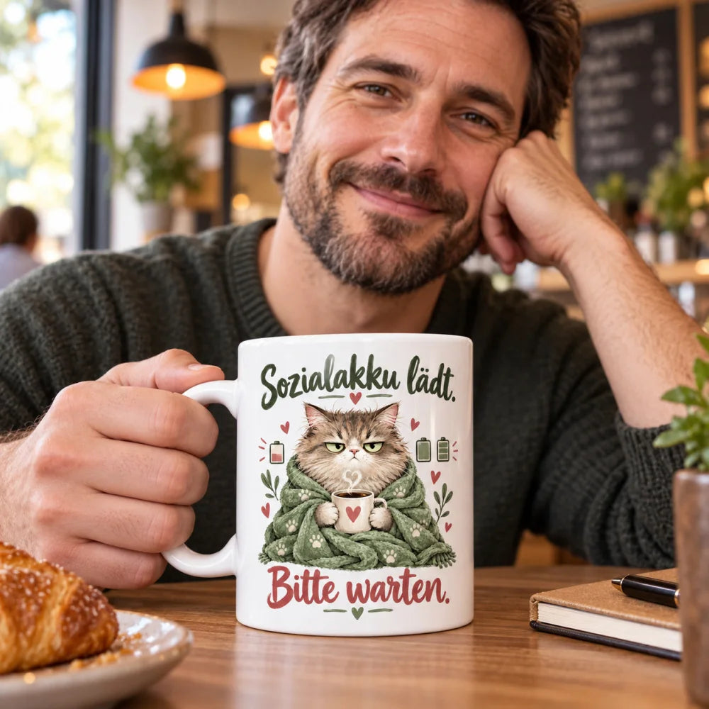 Tasse Spruch 330ml Keramik 10 Motive für Kaffee Hobby und Geschenke. - WS-Trend.de