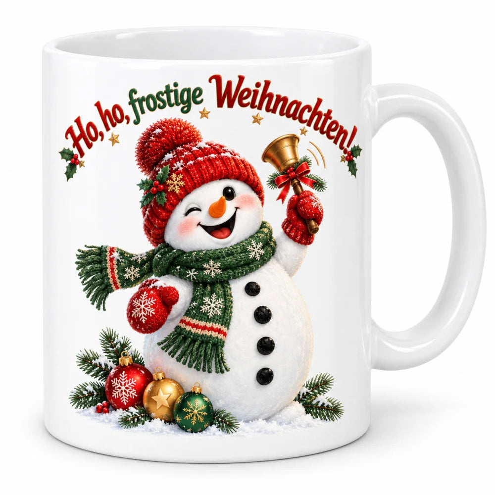 WS-Trend Ho Frost Schneemann Tasse Keramik 330 ml festlich bedruckt - WS-Trend.de