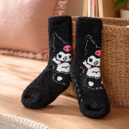 Hello Kitty Kuromi Kinder antirutsch Socken 2er Pack Gr. 23 bis 34 - WS-Trend.de