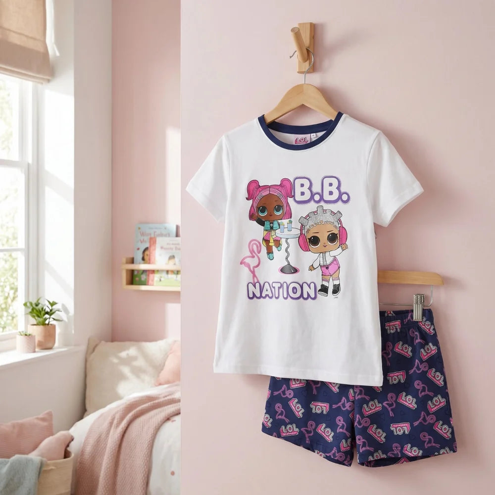 LOL Surprise Kinder kurzarm Schlafanzug Pyjama 104-122 100% Baumwolle - WS-Trend.de