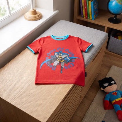 DC Comics Batman Kinder Jungen T-Shirt Kurzarm Shirt 140 - 152 Baumwolle - WS-Trend.de