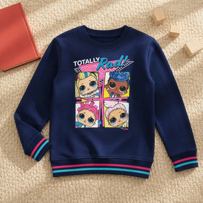 Sweater L.O.L. SURPRISE! LOL Surprise Kinder Mädchen Pullover Rosa Blau 100% Baumwoll - WS-Trend.de
