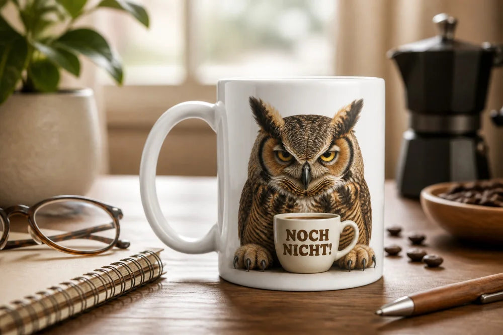 Lustige Tiertasse mit Spruch 325 ml – 15 Tiermotive Geschenkidee Büro - WS-Trend.de