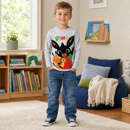 Bing Jungen Langarmshirt Blau oder Grau Größen 92–116 - WS-Trend.de
