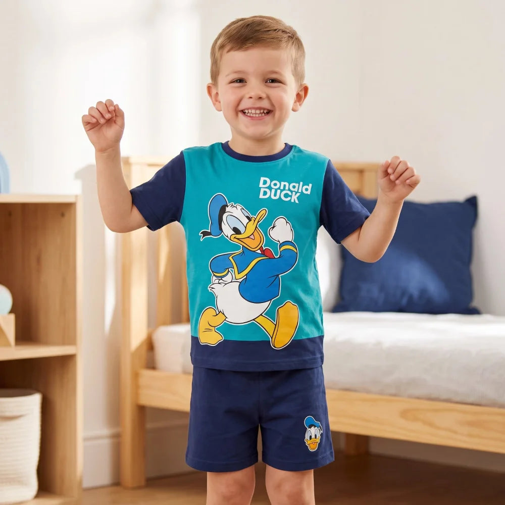 Print-Shirt Disney Donald Duck Kinder Jungen Sommerset Shorts plus T-Shirt - WS-Trend.de