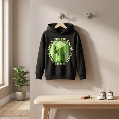 Minecraft Creeper Jungen Kinder Kapuzenpulli - WS-Trend.de