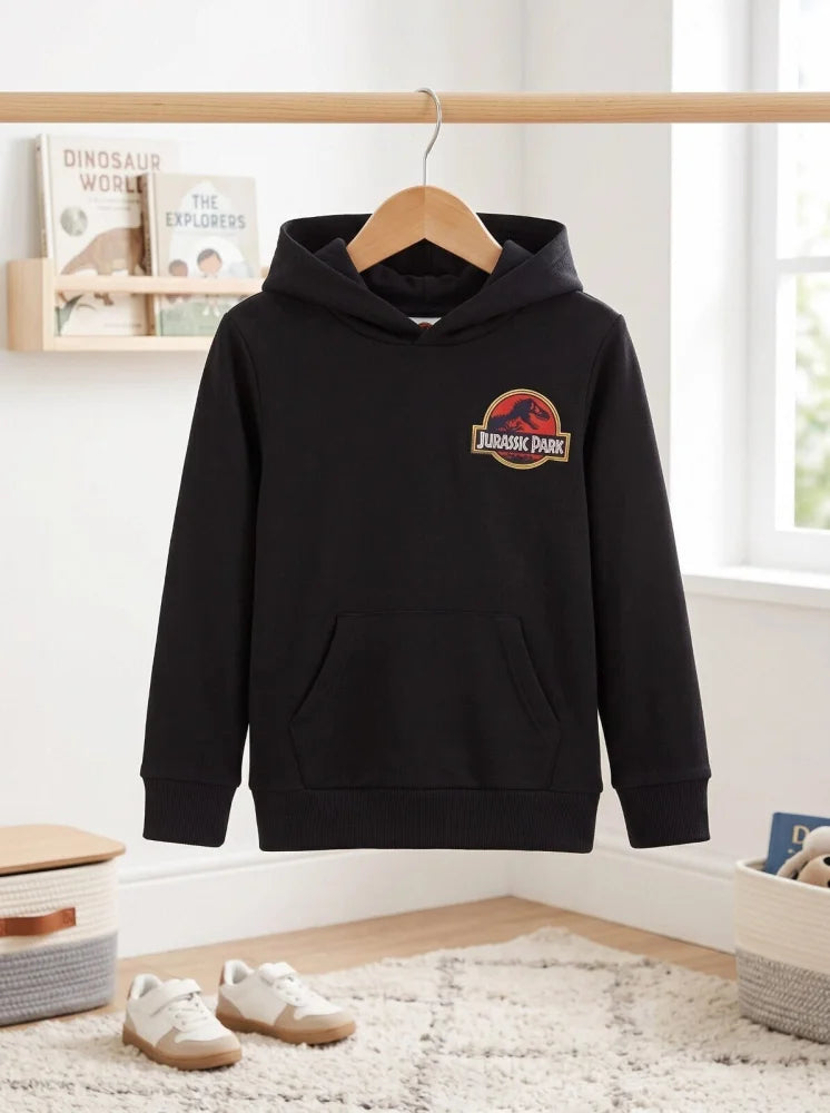 Kapuzenpullover Jurassic Park T-Rex Kinder Jungen Kapuzen Hoodie Pullover Gr. 104 - WS-Trend.de