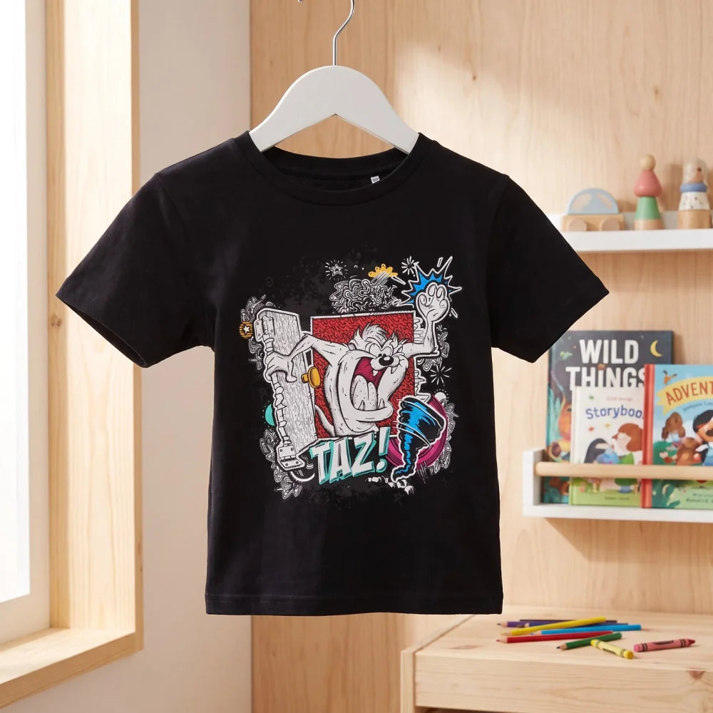 Looney Toons TAZ oder Lola Bunny Kinder Mädchen T-Shirt Kurzarm Shirt - WS-Trend.de