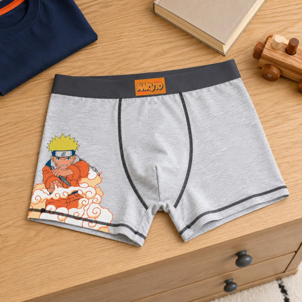 Anime Naruto Uzumaki Jungen Boxershorts Unterhose 2er Pack Gr. 116 bis 164 - WS-Trend.de