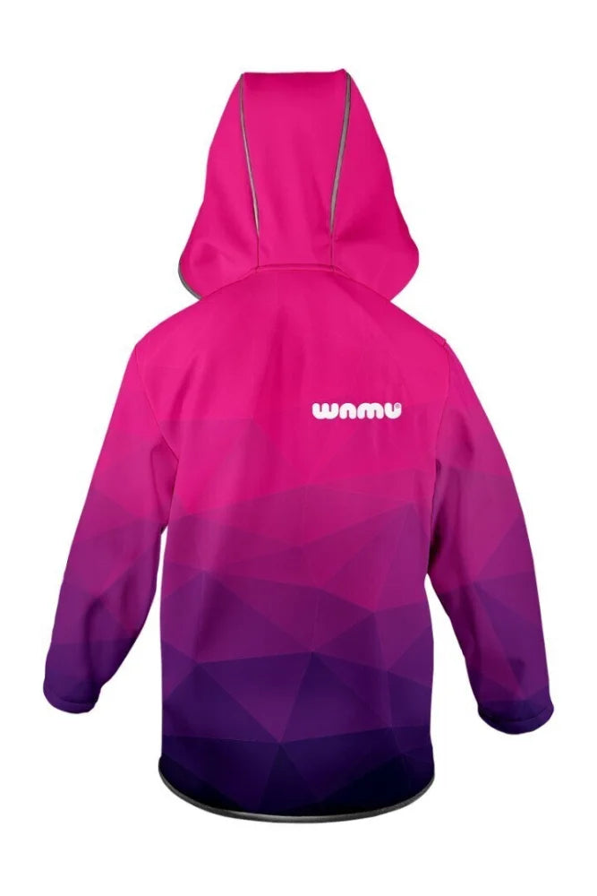 Softshelljacke WAMU Die Mosaic Kinder Jacke mit Kapuze Gr. 104-110 - WS-Trend.de