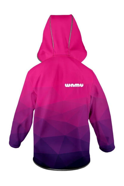 Softshelljacke WAMU Die Mosaic Kinder Jacke mit Kapuze Gr. 104-110 - WS-Trend.de
