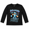 Minecraft Steve Diamond Miner Langarmshirt schwarz