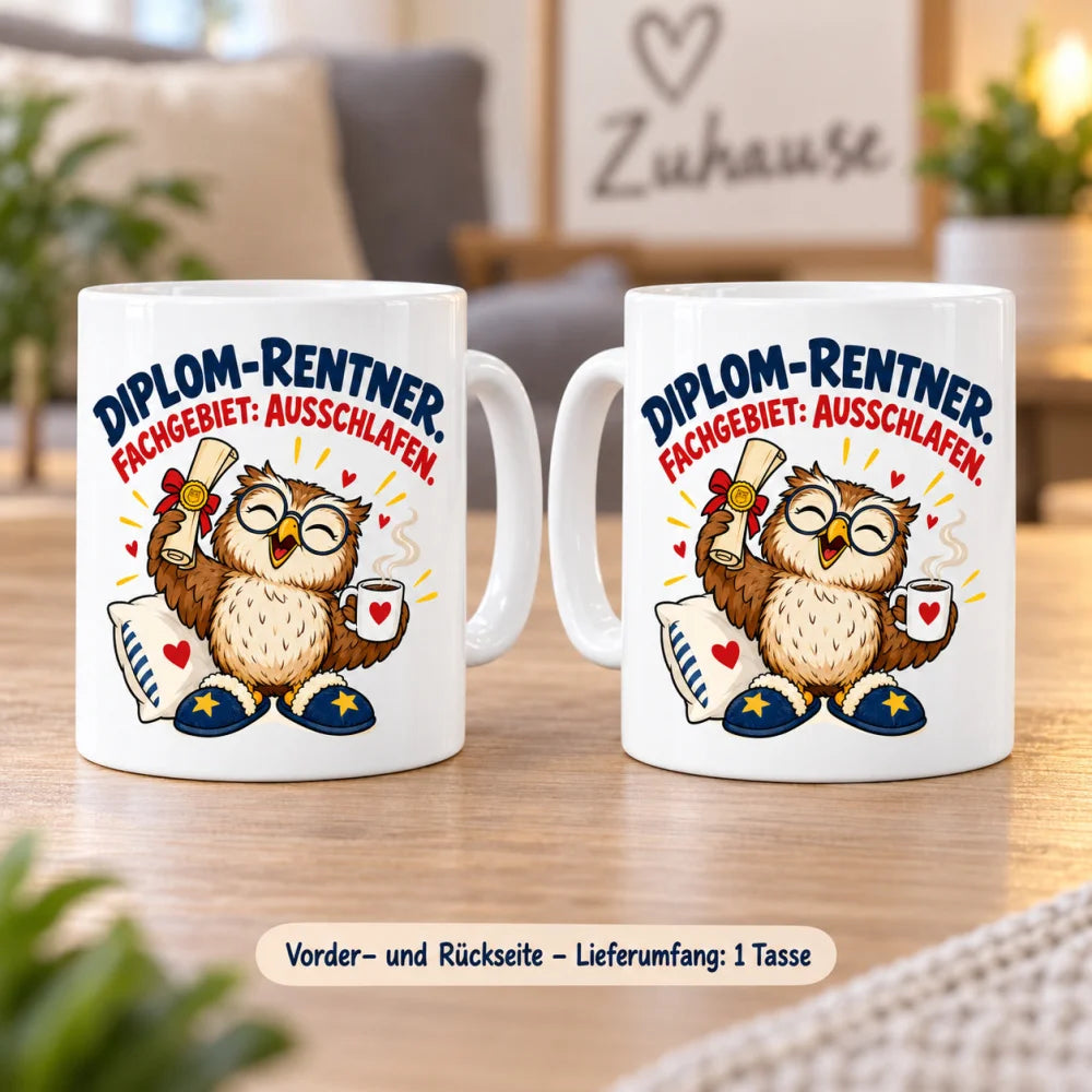 WS-Trend Rente Tasse Keramik 330 ml Spruch Geschenk 10 Motive zur Wahl - WS-Trend.de