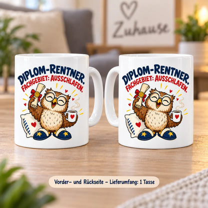 WS-Trend Rente Tasse Keramik 330 ml Spruch Geschenk 10 Motive zur Wahl - WS-Trend.de