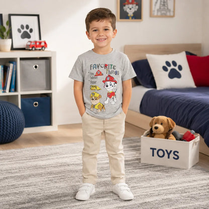 Paw Patrol Marshall Rubble Kinder kurzarm T-Shirt 98 -128 Jungen Baumwolle - WS-Trend.de
