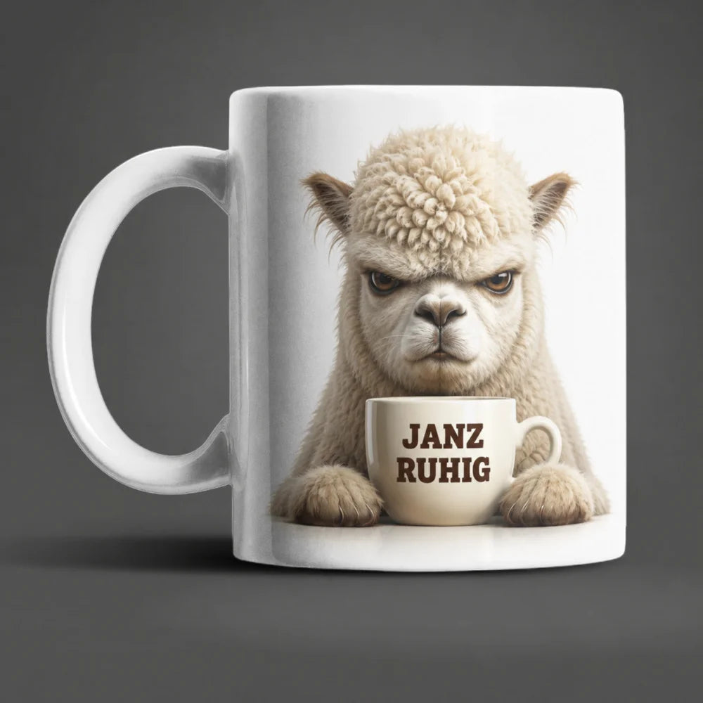 Lustige Tiertasse mit Spruch 325 ml – 15 Tiermotive Geschenkidee Büro - WS-Trend.de