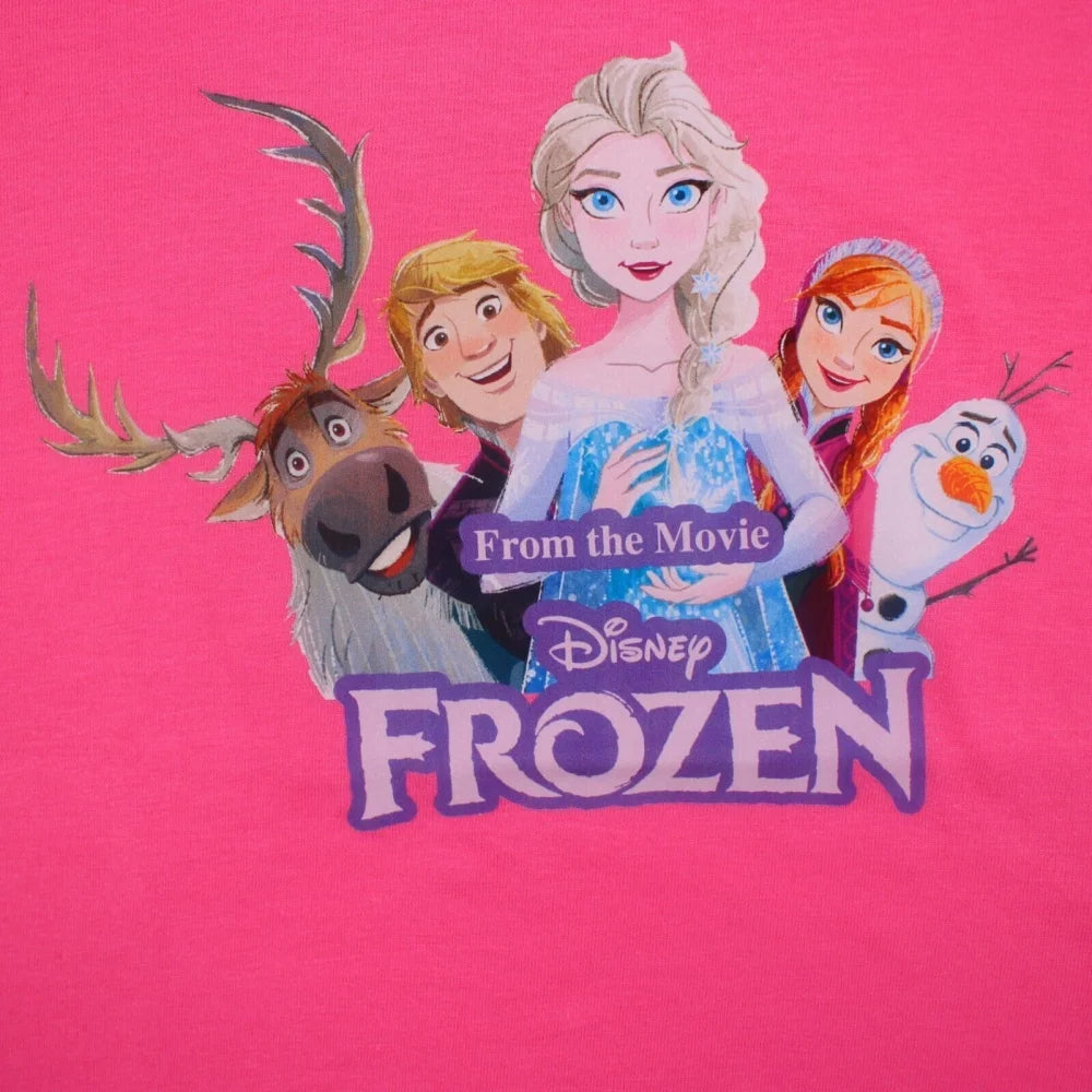 Disney Die Eiskönigin Kinder Mädchen T-Shirt Kurzarm Shirt Gr. 98-128 Baumwolle - WS-Trend.de