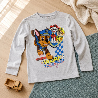 Paw Patrol Kinder Jungen langarm Shirt Gr. 98-128 Chase Marshall Rubble - WS-Trend.de