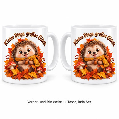 WS-Trend Herbst Tasse Igel mit Spruch Keramik 330 ml - WS-Trend.de