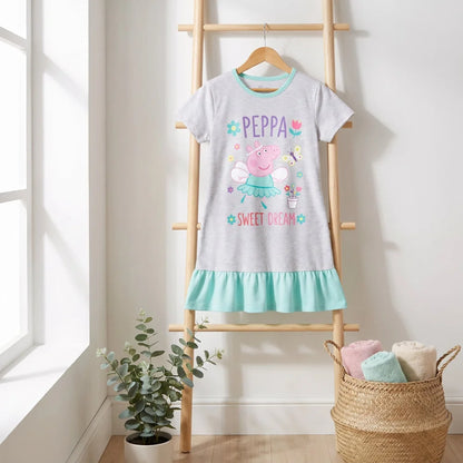Peppa Wutz Kinder Mädchen Schlafshirt Schlafoberteil Gr. 92-116 - WS-Trend.de