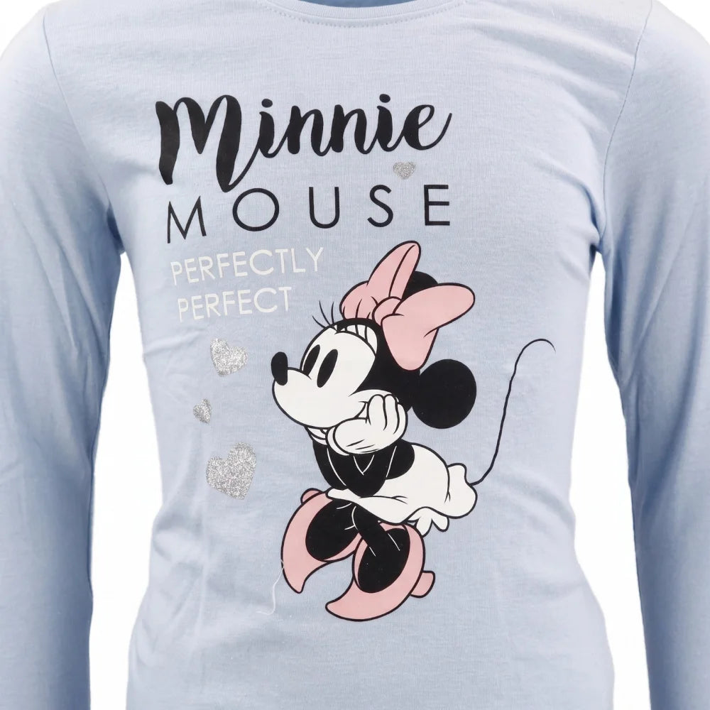 Disney Minnie Maus langarm T-Shirt Kinder Mädchen 98 bis 128 - 100% Baumwolle - WS-Trend.de