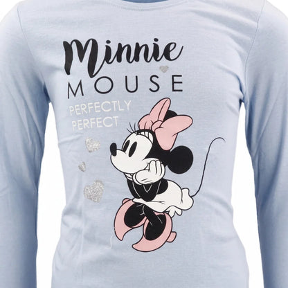 Disney Minnie Maus langarm T-Shirt Kinder Mädchen 98 bis 128 - 100% Baumwolle - WS-Trend.de