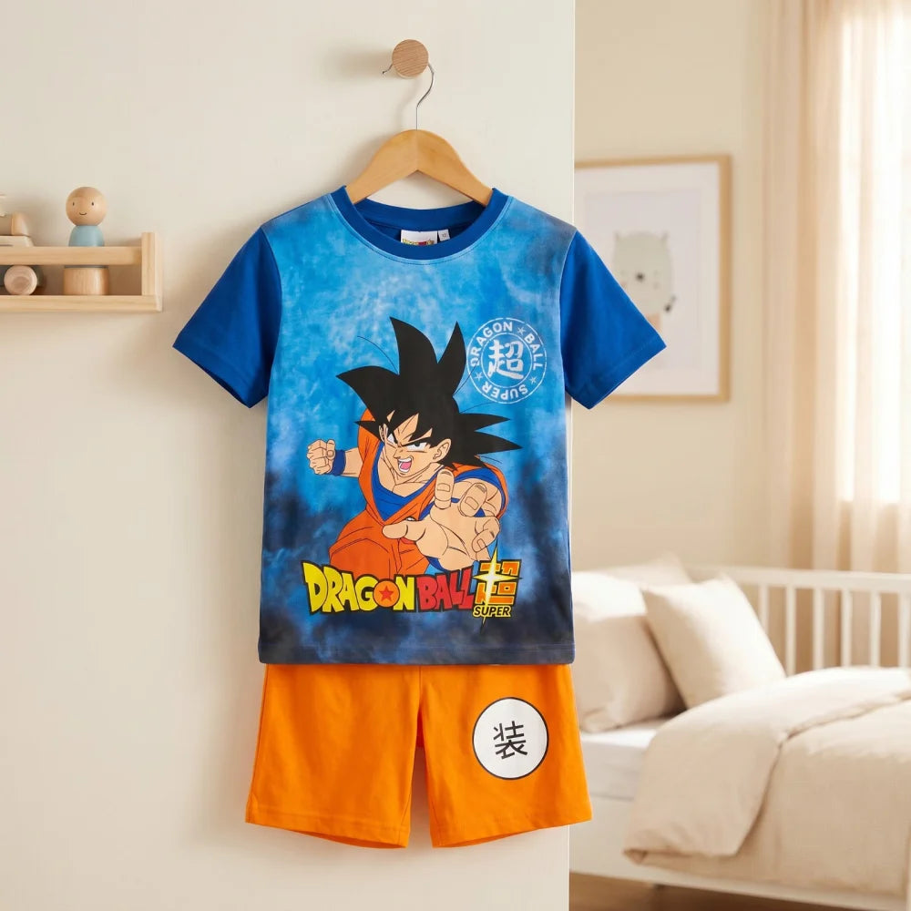 Anime Dragon Ball Goku Kinder Schlafanzug Pyjama Shirt Shorts Gr.104-140 - WS-Trend.de