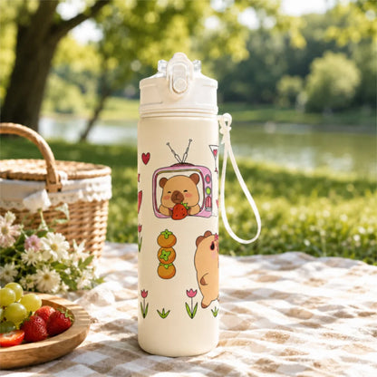 Capibara Capybara Sportflasche Wasserflasche Trinkflasche Flasche 800 ml - WS-Trend.de
