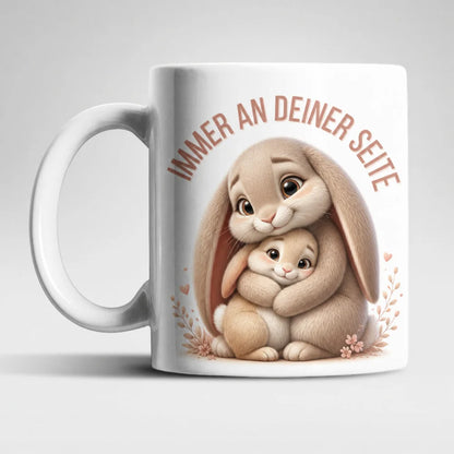 Immer an deiner Seite Tasse 325 ml Keramik Tiermotiv Geschenkidee Bunt - WS-Trend.de
