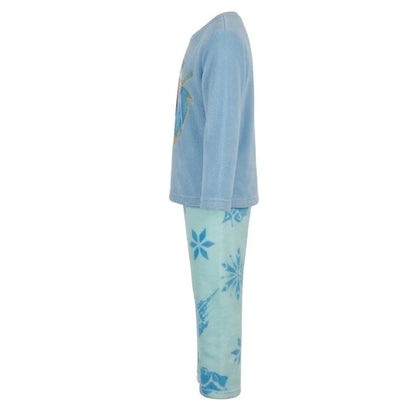 Schlafanzug Disney Die Eiskönigin Kinder Mädchen Coral Fleece Pyjama - WS-Trend.de