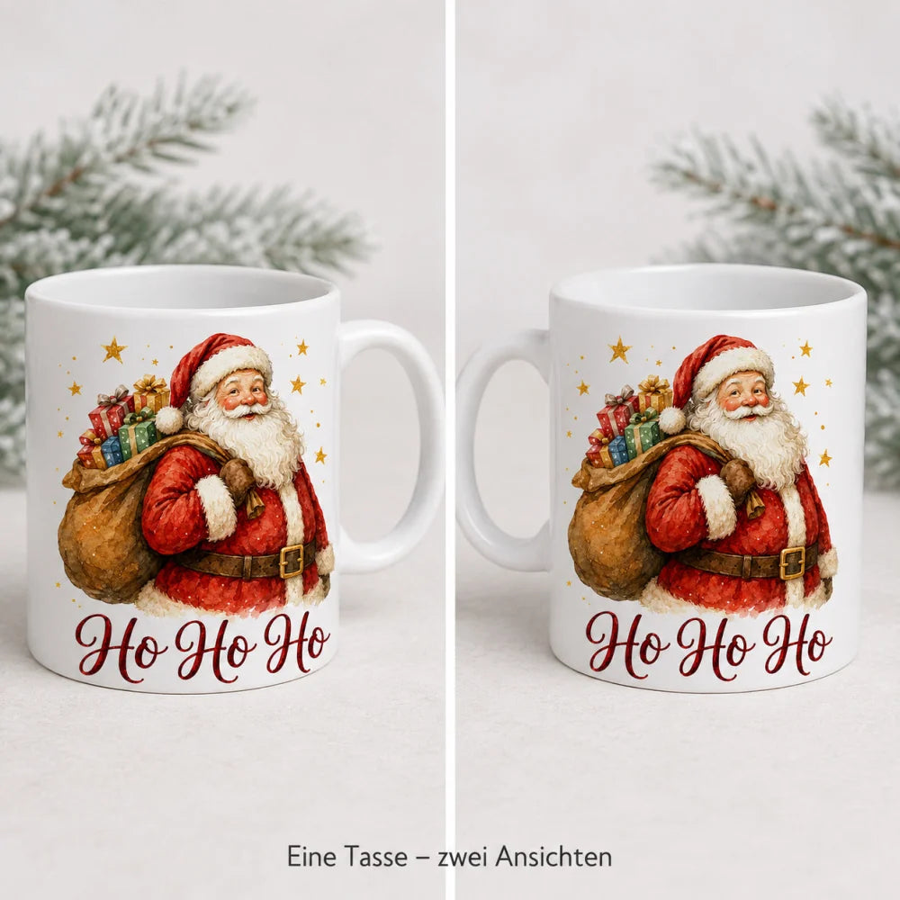 Weihnachtsmann Weihnachtstasse - Geschenk zu Weihnachten - weiß 330 ml - WS-Trend.de